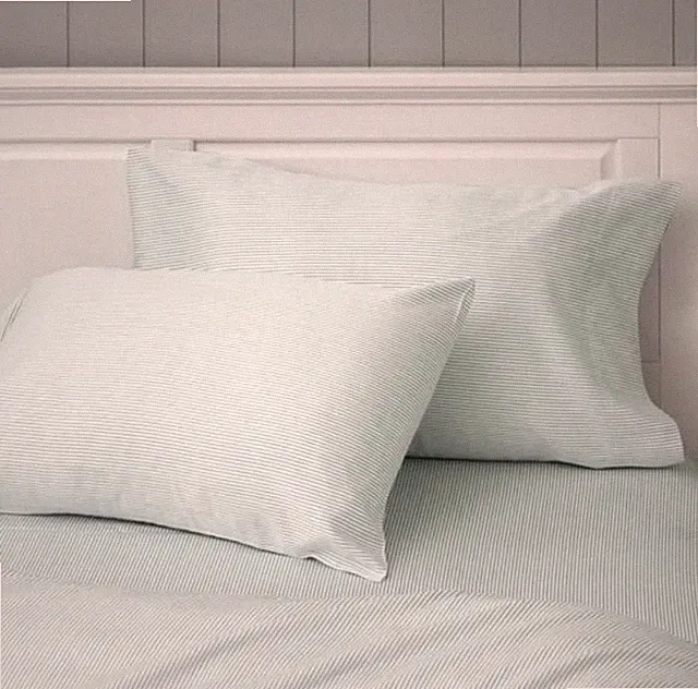 Better Homes & Gardens 100% Cotton Blue Pinstripe Pillowcases Set Of 2 Size King