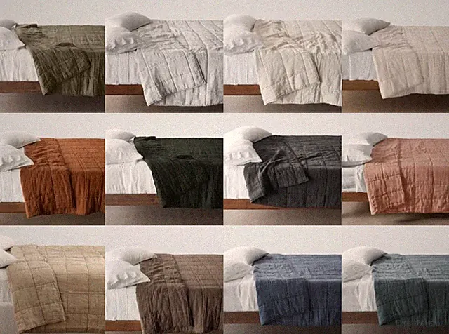 Brand New The Citizenry Stonewashed Linen Quilt Multiple Sizes and Colors
