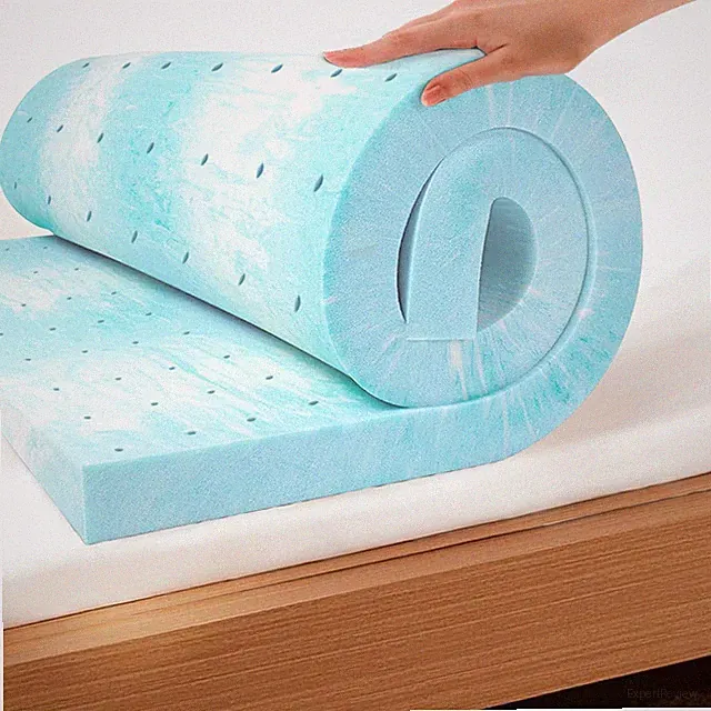 EGOHOME Topper 3 Inch Queen Memory Foam Mattress Topper, Cooling Gel Topper f...