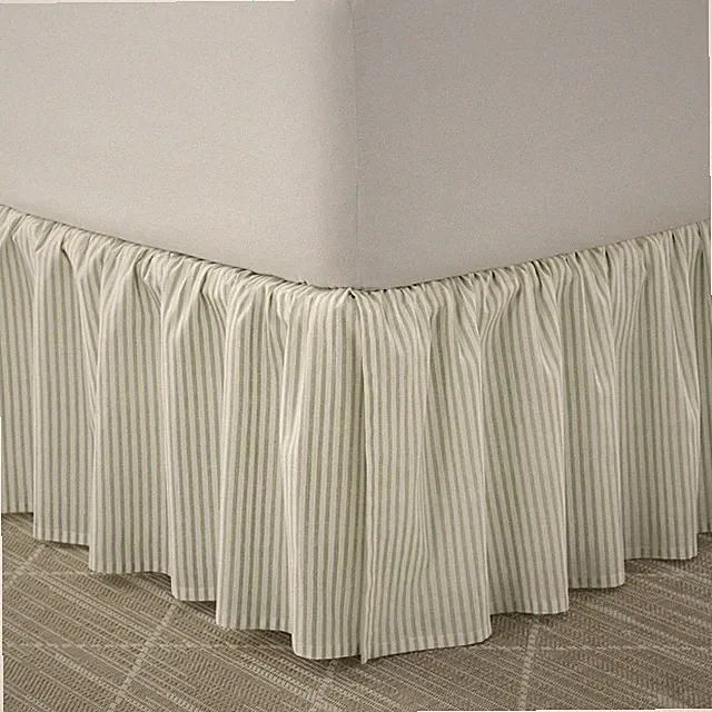 Laura Ashley Cotton Ruffled Bed Skirt (Classics-Sage)