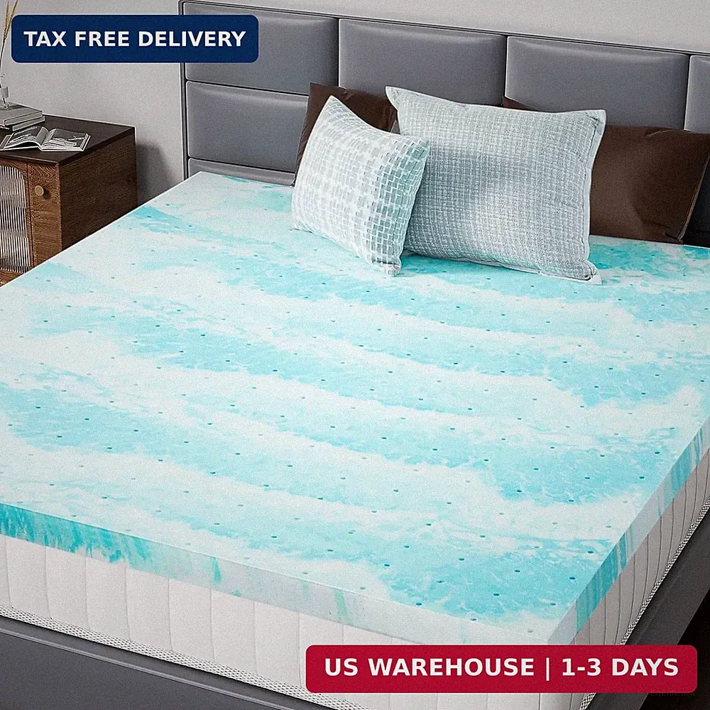 Mattress Toppers Memory Foam Twin Size, 3 Inch Thick Bed Topper Pad Cooling Gel