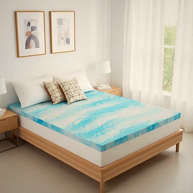 Memory Foam Mattress Topper Full - 3 Inch Gel Infused Bed Toppers, Pressure R...