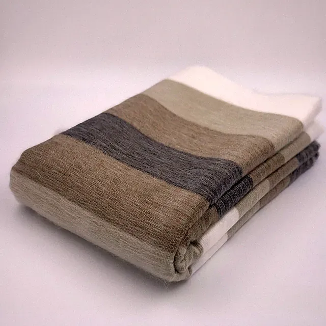 SOFT & WARM ALPACA LLAMA WOOL BLANKET BED SOFA COUCH COVER QUEEN THROW 90"x65"
