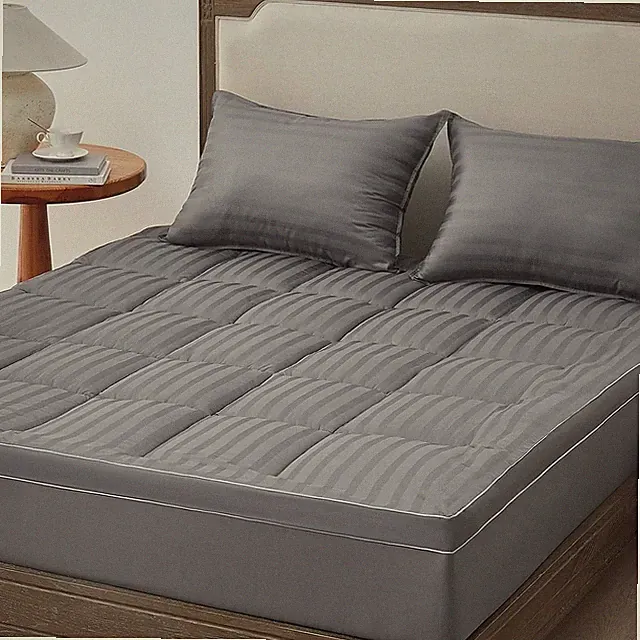 Ultra Soft Cooling Mattress Topper QUEEN Hot Sleeper Breathable Deep Pocket Gray