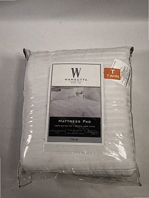 Wamsutta Twin Mattress Pad Cotton Top Hypoallergenic NEW