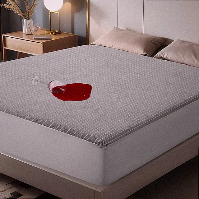 Waterproof Mattress Protector Queen Size, Premium Breathable Bed Cover with D...